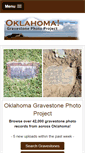 Mobile Screenshot of oklahomagravestones.org