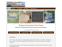 Tablet Screenshot of oklahomagravestones.org